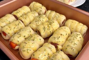 receita fácil de enroladinho de salsicha