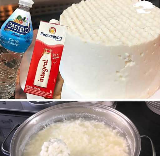 receita fácil de queijo caseiro