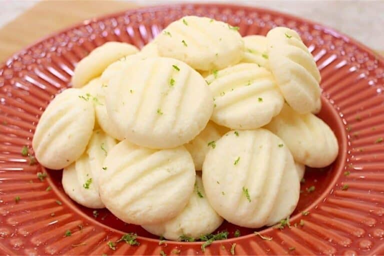 sequilho de limão que derrete na boca