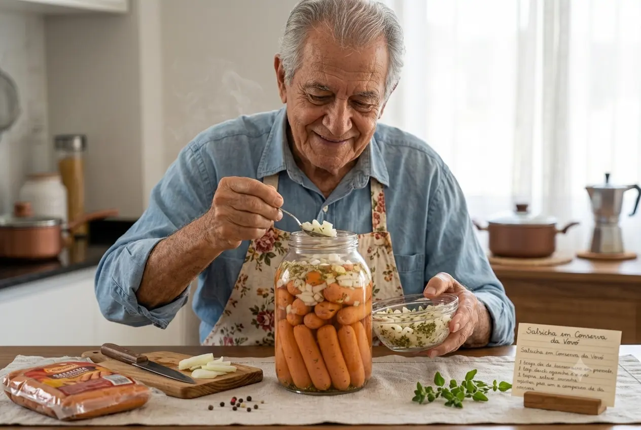 Aprenda como fazer salsicha em conserva