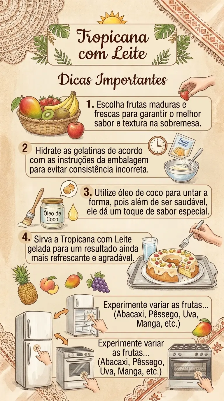 Dicas da tropicana com leita