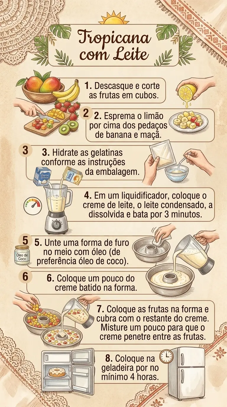 Modo de preparo da tropicana