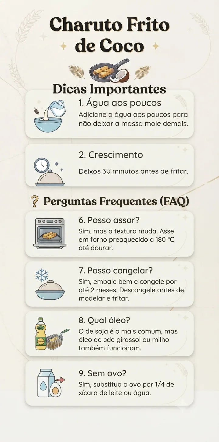 Perguntas Frequentes charuto frito