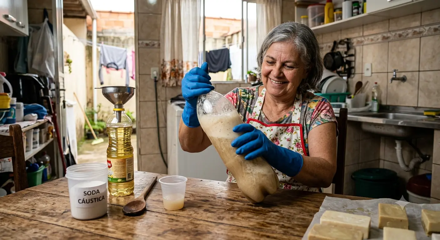 Sabão de Garrafa Pet Rápido e Fácil
