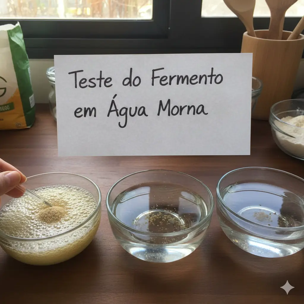 Figura: Teste do Fermento em Água Morna 