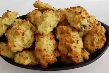 bolinho de arroz na airfryer – créditos canal receitas da elaine