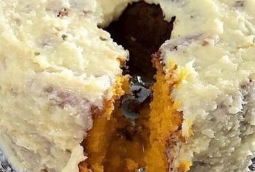 bolo de abobora com cocada mole