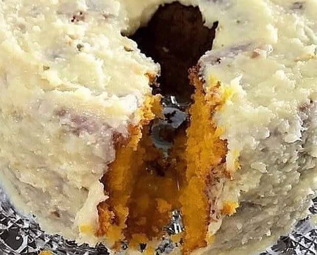 bolo de abobora com cocada mole