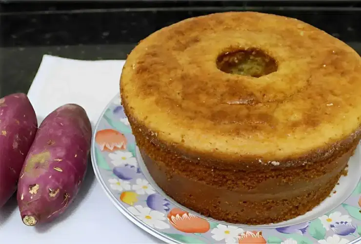 bolo de batata doce de liquidificador
