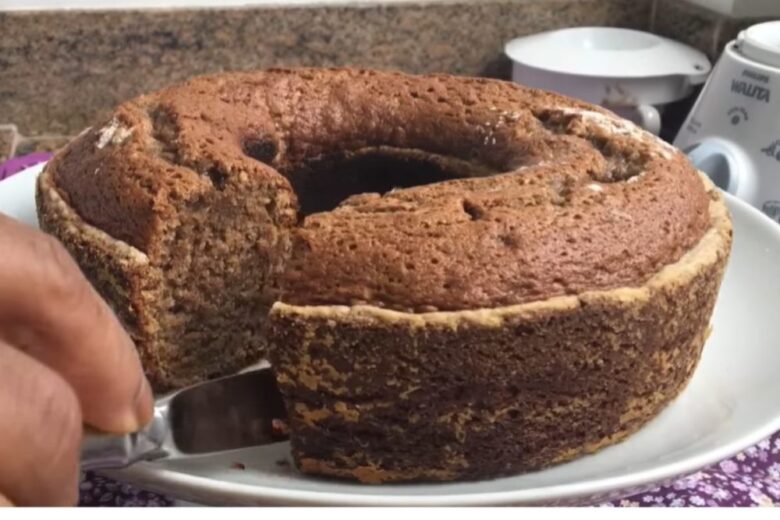 bolo de casca de banana