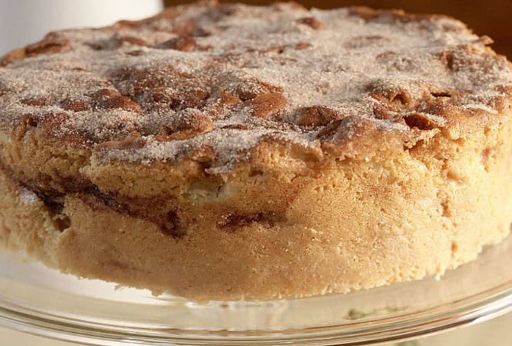 bolo de maçã de padaria