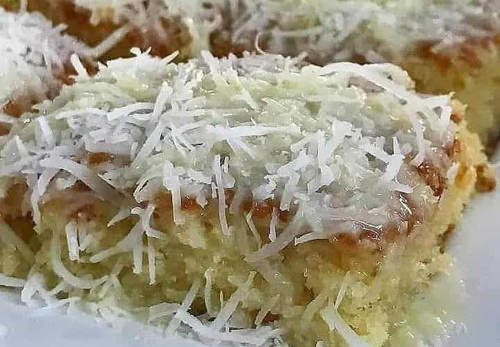 bolo gelado de abacaxi com coco