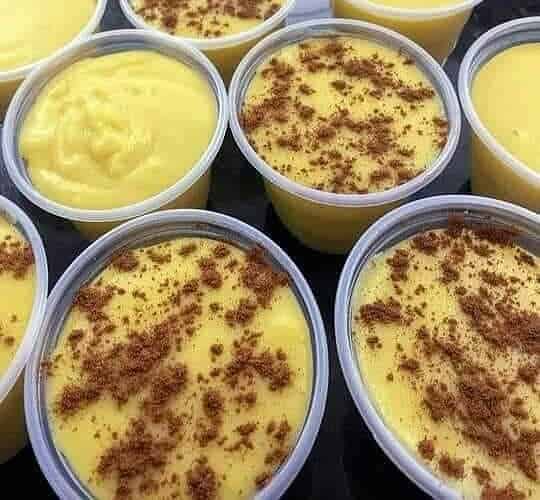 curau de milho com leite condensado