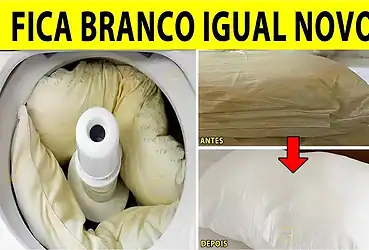 dica caseira para lavar travesseiro