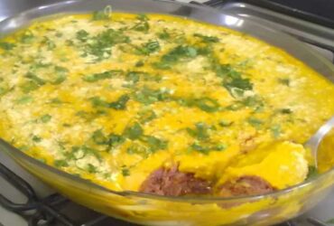 escondidinho cremoso de abóbora com carne