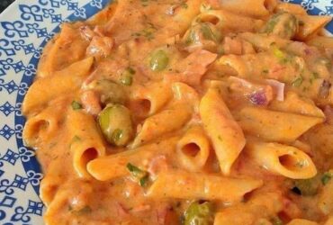 macarrão cremoso na pressão