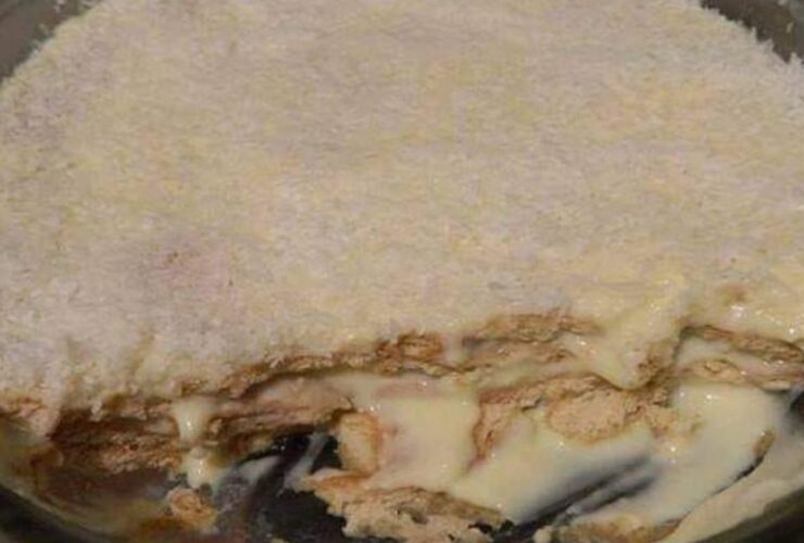 pavê de biscoito maizena fácil