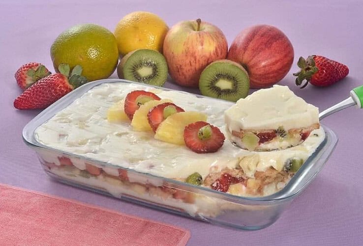 pavê de salada de frutas