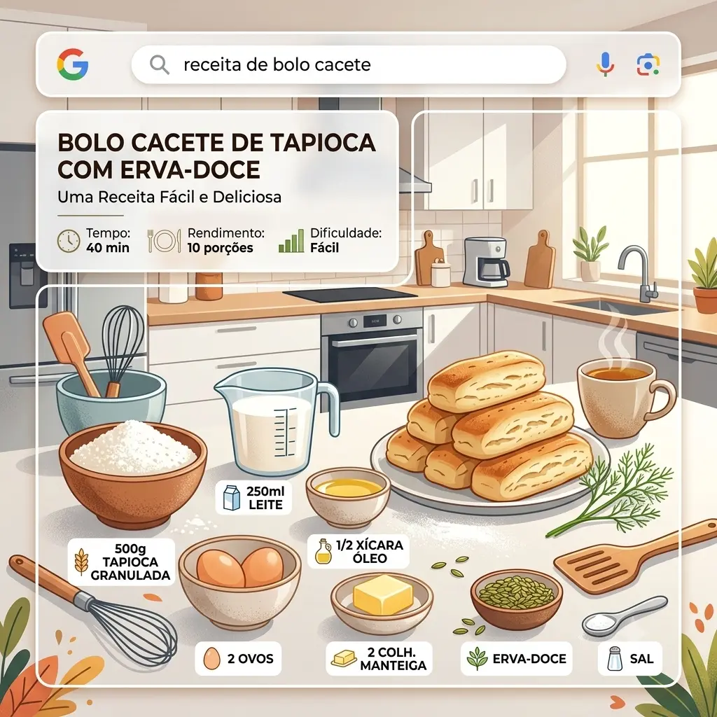 receita de bolo cacete