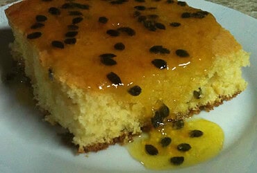 receita de bolo de maracujá com calda