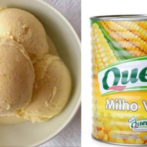 Receita de sorvete de milho verde de lata caseiro