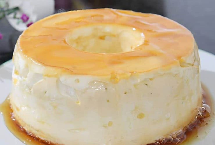 receita leve e deliciosa pudim nuvem de claras