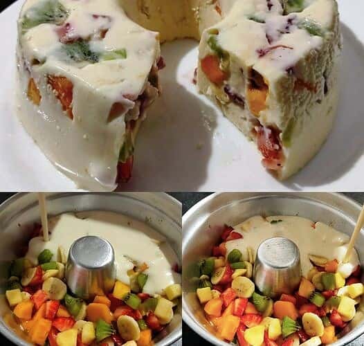 ropicana com leite uma sobremesa de frutas rápida e deliciosa!