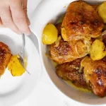 sobrecoxa de frango assada
