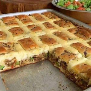 Torta de carne Moída prática e ficou irresistível