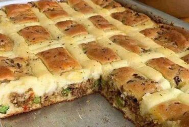 torta de carne moída prática e ficou irresistível