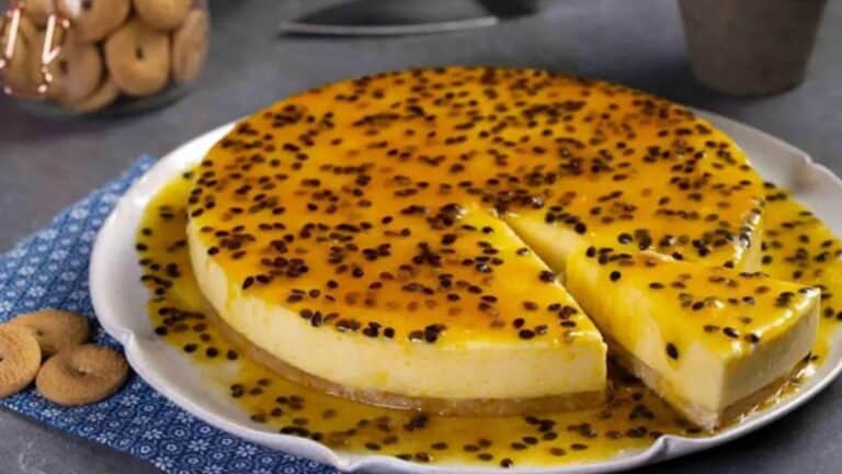 torta mousse cremosa de maracujá