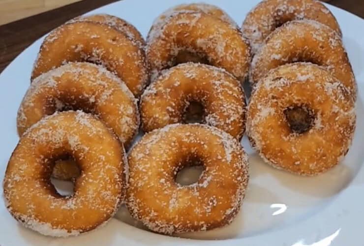 versão sem lactose ou rosquinha de coco