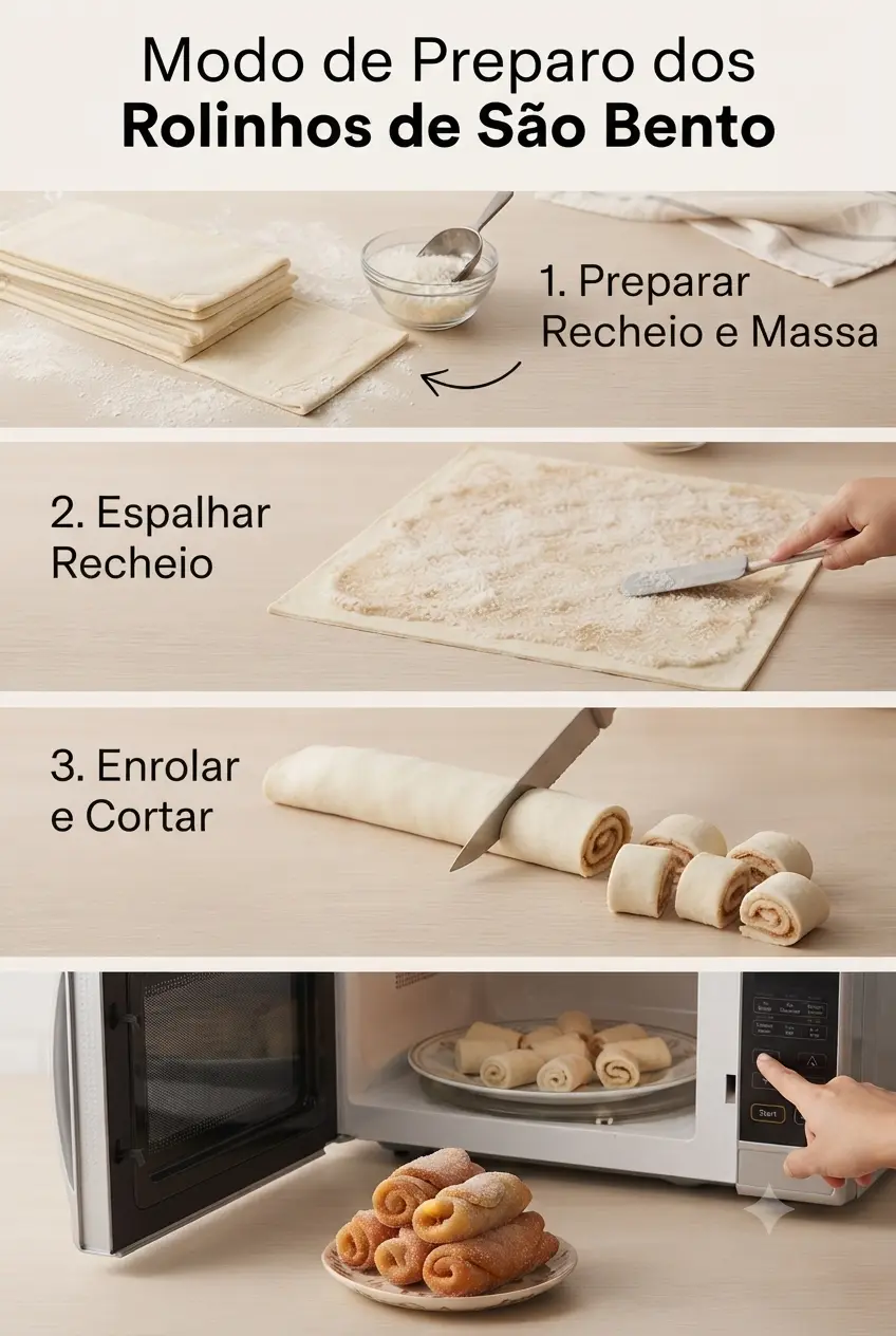 Instruções Rolinhos de São Bento