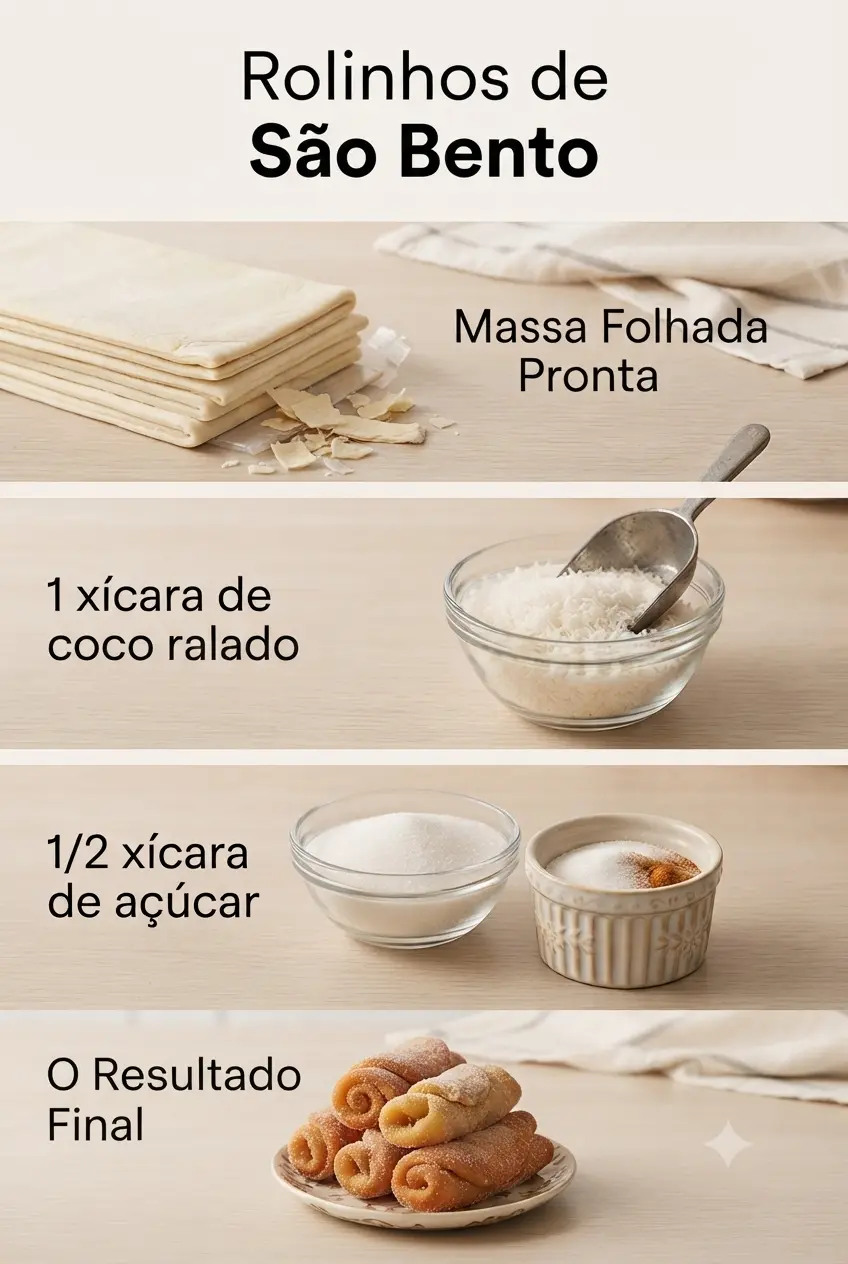 Rolinhos de São Bento ingredientes