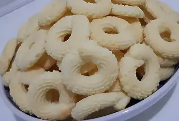 Biscoitinho de nata para servir com chá ou café