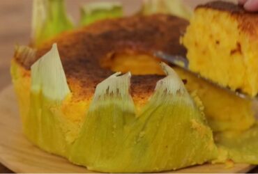 Bolo de milho na palha 100% feito no liquidificador