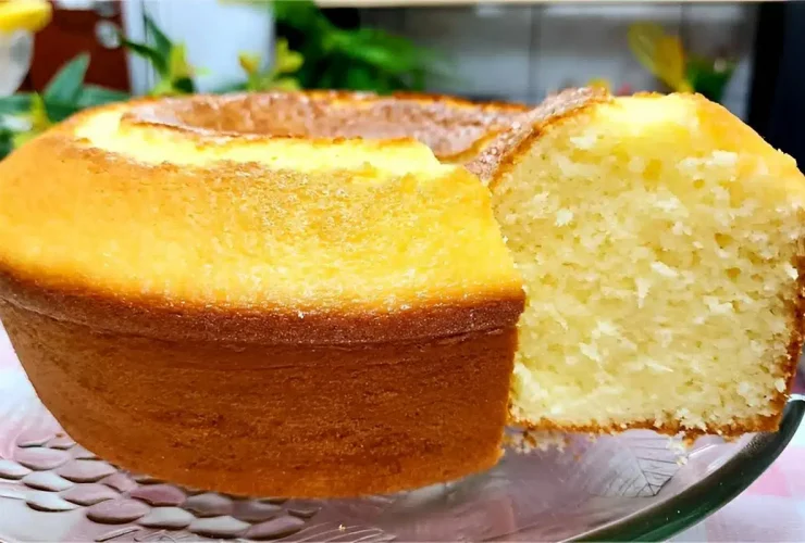 Bolo simples da vovó um bolo de trigo bem gostoso