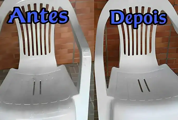 como limpar cadeiras de plástico