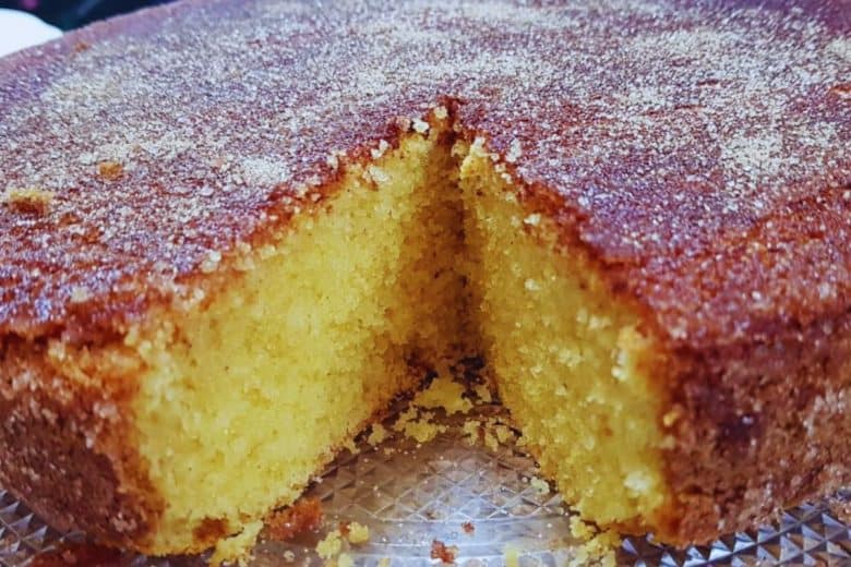 o bolo fresquinho da tarde