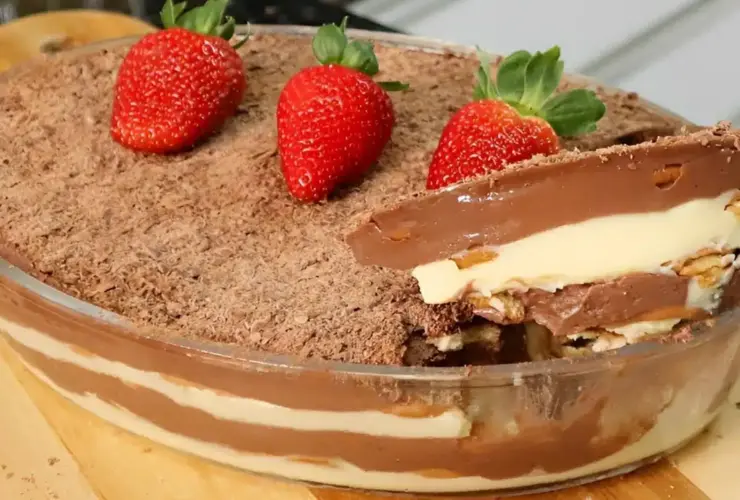 sobremesa gelada de chocolate – créditos canal receitas de pai