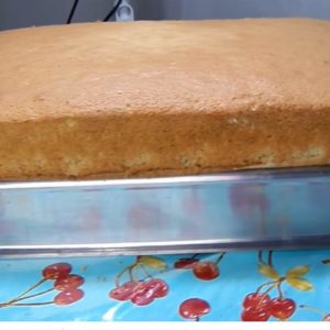 Pão de ló para festa sem leite para bolos de até 6 kgs