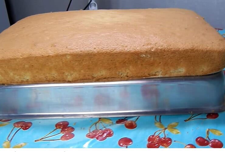 Pão de ló para festa sem leite para bolos de até 6 kgs