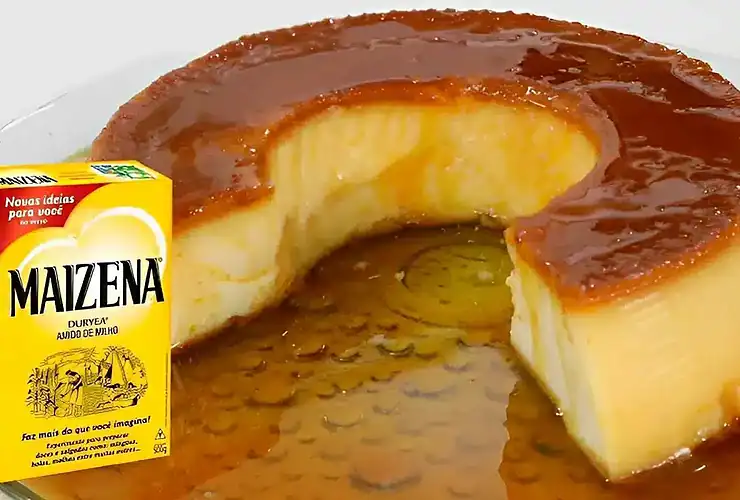 Pudim de maisena que não vai ao forno