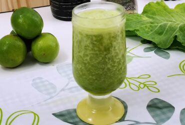Suco detox com couve e limão eliminar os excessos da Páscoa