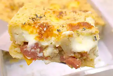 torta de linguiça com requeijão de liquidificador