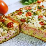 torta de presunto e queijo rápida