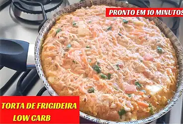 torta low carb para substituir o jantar e perder peso