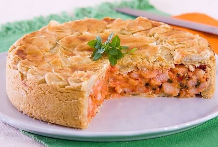 Torta Salgada de Camarão deliciosa