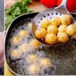 bolinhos de batata frito