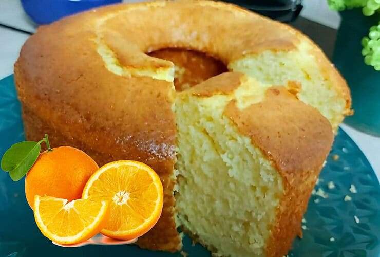 bolo de laranja com creme de leite um delicioso sabor cítrico